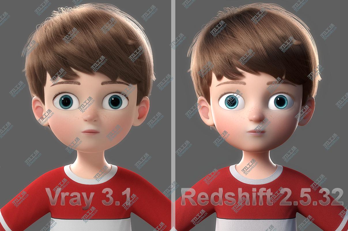 images/goods_img/20210313/Cartoon Boy NoRig 3D model/2.jpg